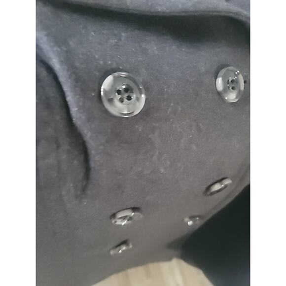 London Fog Womens Size XXL Wool Blend Charcoal Gray Grey Car Pea Coat Jacket - Picture 6 of 11